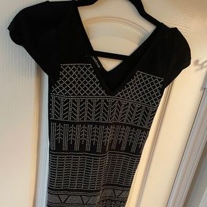 Bebe body on bead embossed dress